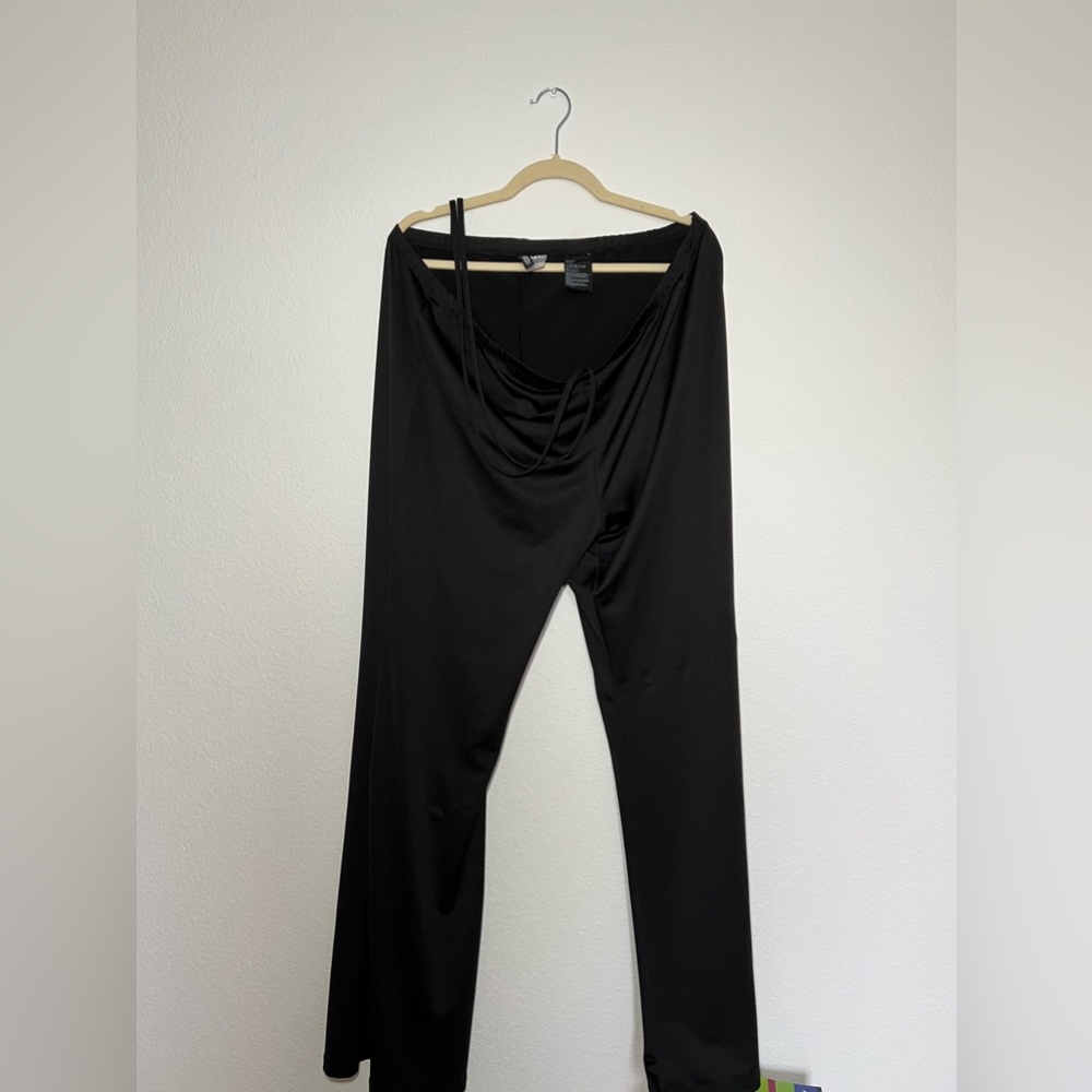 H&M Black Wide-Leg Pants